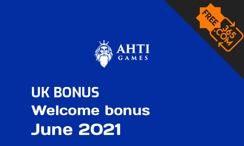 Ahti Games Casino UK bonusspins June 2021, 50 bonus spins