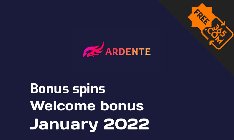 Ardente bonus spins, 25 extra bonus spins