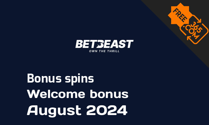 BetBeast bonusspins August 2024, 250 extra bonus spins