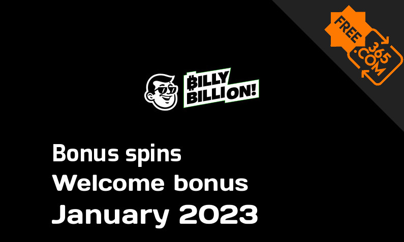 Billy Billion bonusspins January 2023, 200 extra spins