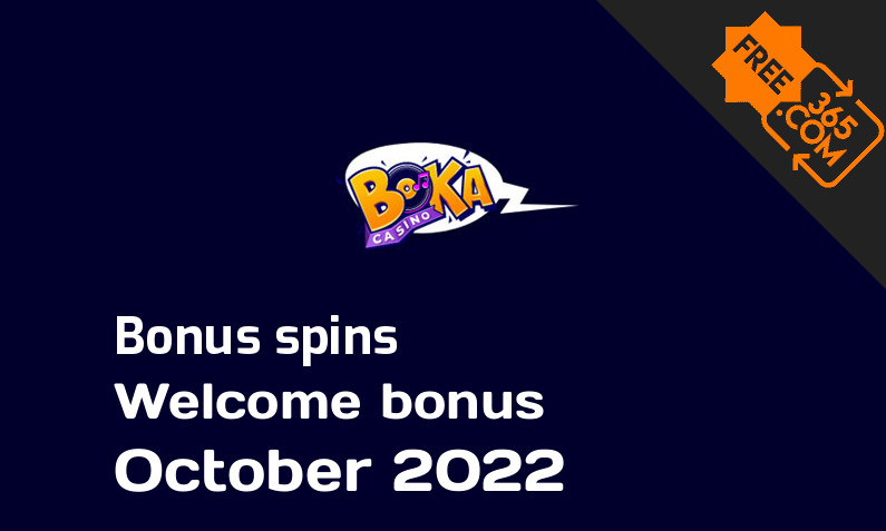 BokaCasino bonusspins October 2022, 200 bonusspins