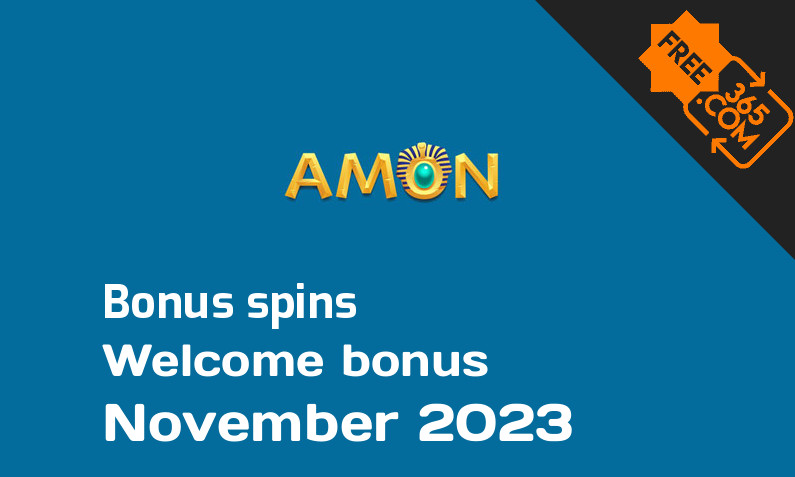 Bonus spins from Amon November 2023, 100 bonusspins