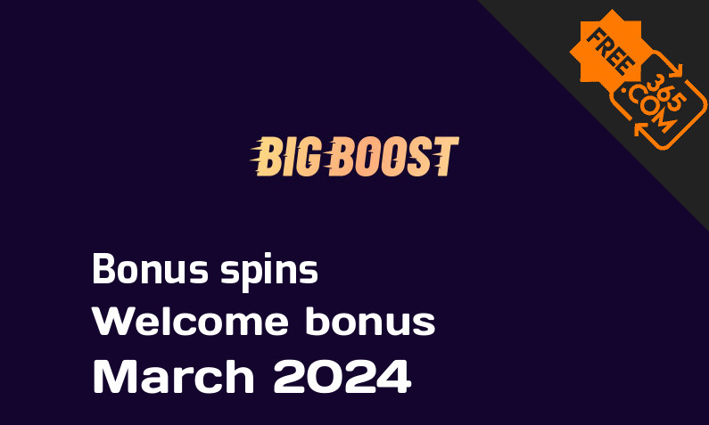 Bonus spins from Big Boost March 2024, 100 spins
