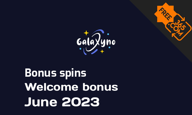 Bonus spins from Galaxyno June 2023, 180 bonus spins