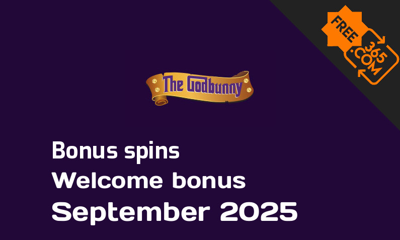 Bonus spins from GodBunny, 50 extra spins
