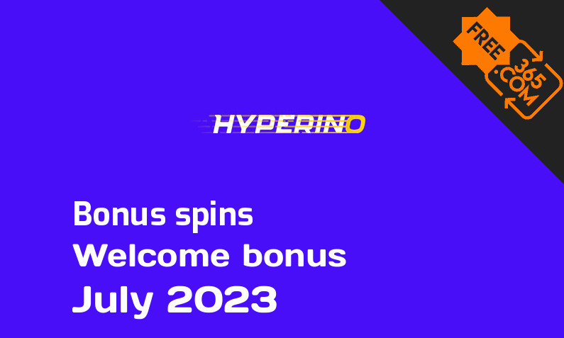Bonus spins from Hyperino July 2023, 50 bonus spins
