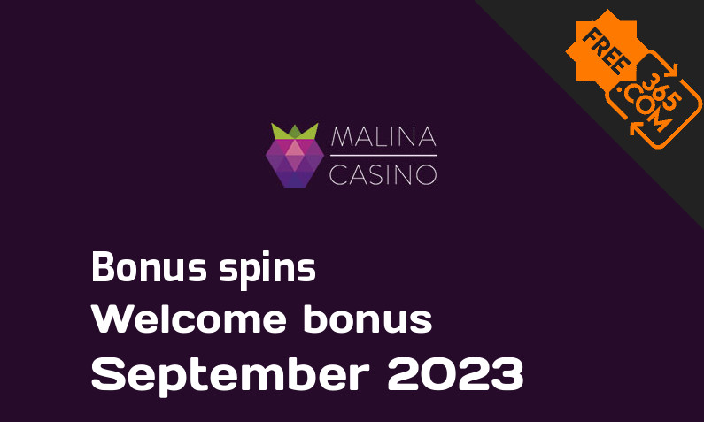 Bonus spins from Malina Casino September 2023, 200 spins