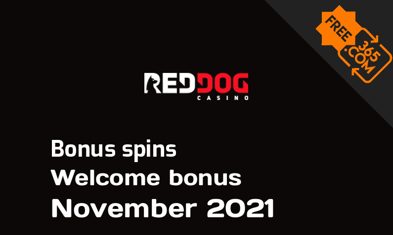 Bonus spins from Red Dog Casino November 2021, 40 extra bonus spins
