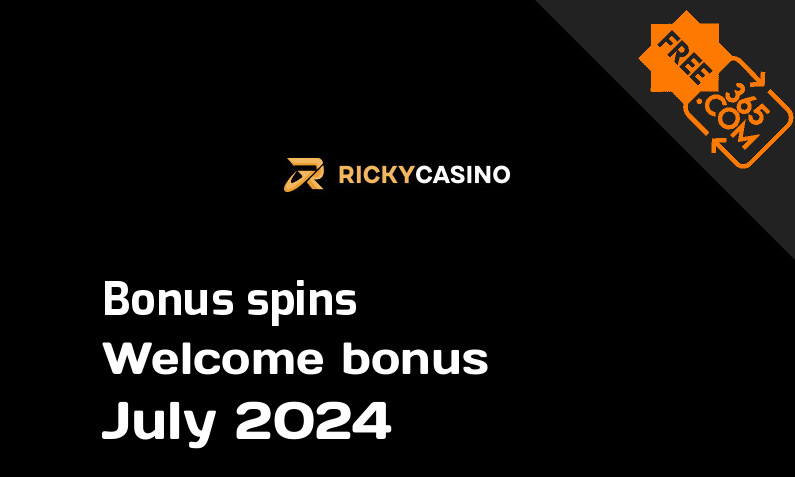 Bonus spins from Rickycasino July 2024, 200 bonusspins