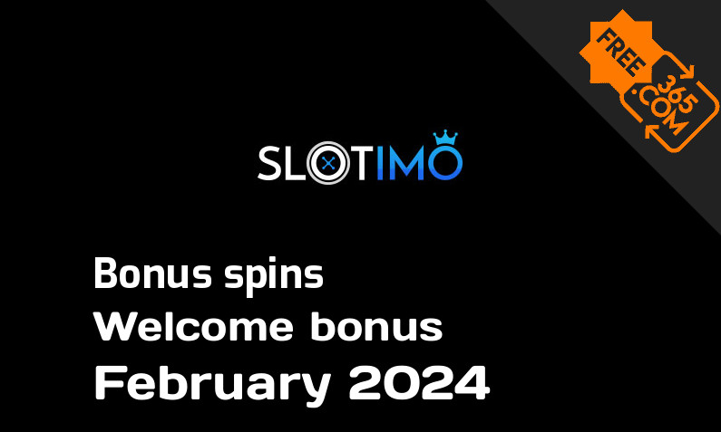 Bonus spins from Slotimo February 2024, 75 extra spins