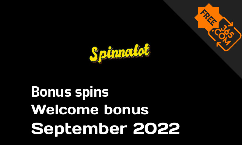 Bonus spins from Spinnalot September 2022, 200 bonus spins