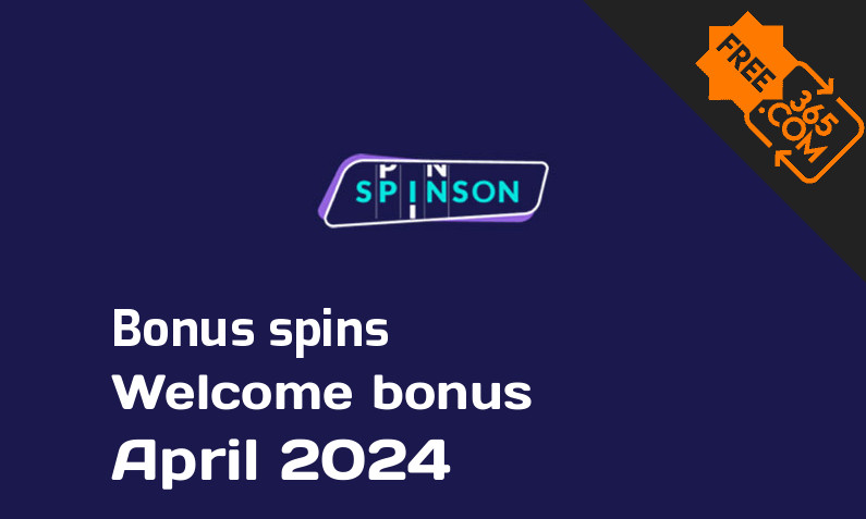 Bonus spins from Spinson, 100 spins