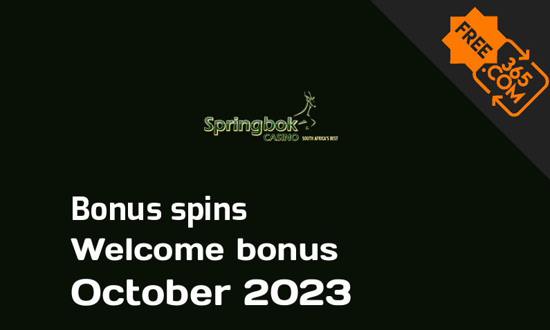 Bonus spins from Springbok Casino October 2023, 50 spins