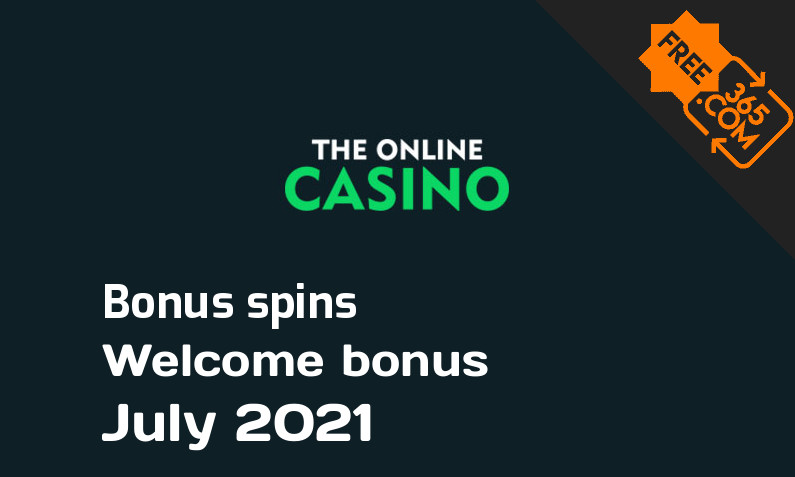 Bonus spins from TheOnlineCasino July 2021, 20 bonusspins
