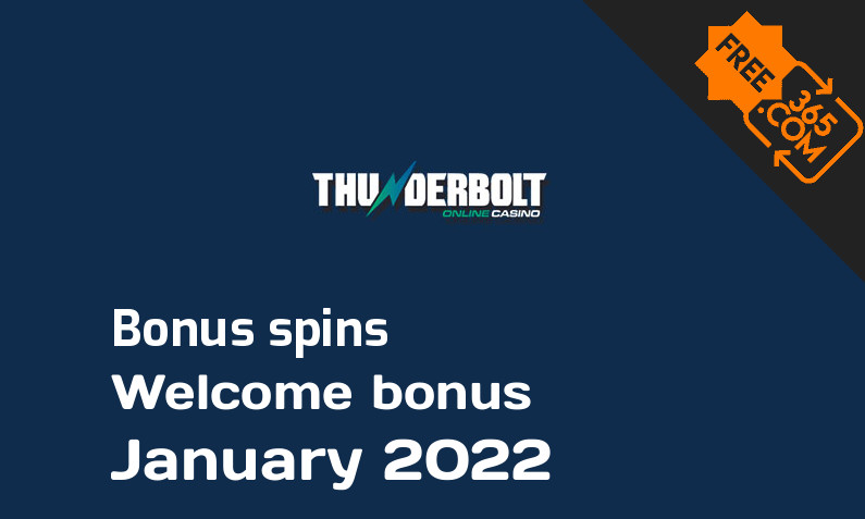 Bonus spins from Thunderbolt, 30 bonusspins