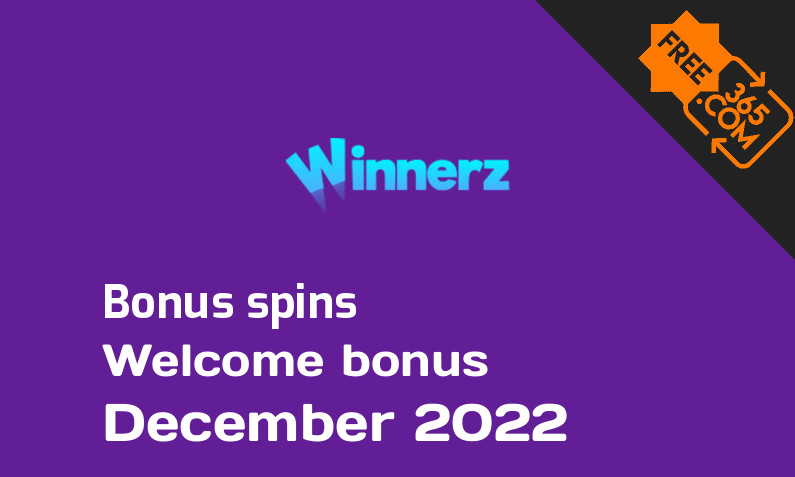 Bonus spins from Winnerz December 2022, 350 extra spins
