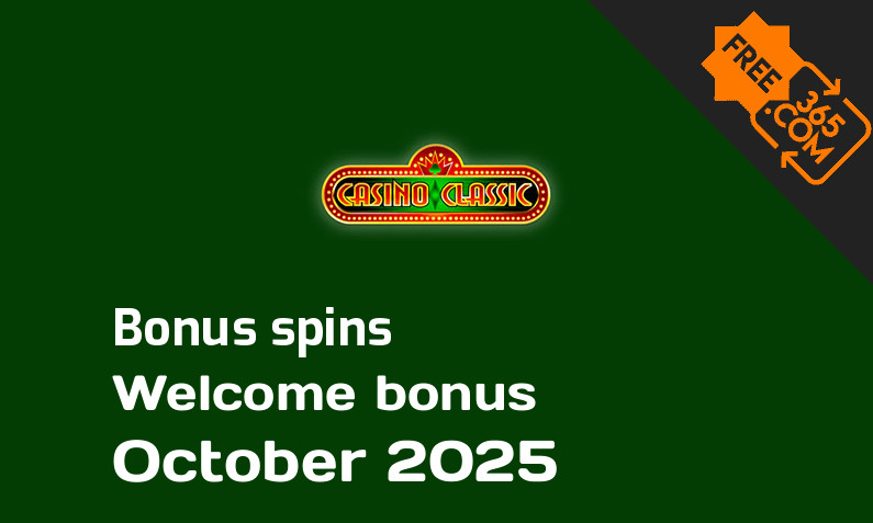 Casino Classic bonus spins October 2025, 40 extra bonus spins