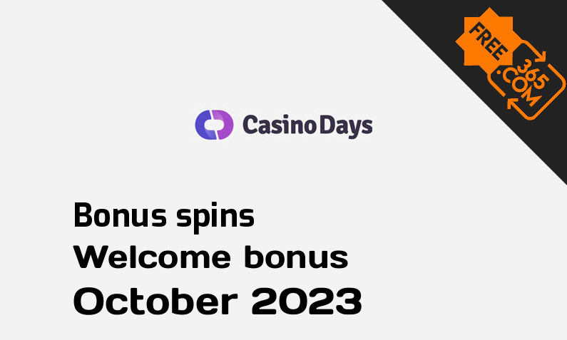 Casino Days bonusspins, 100 bonus spins