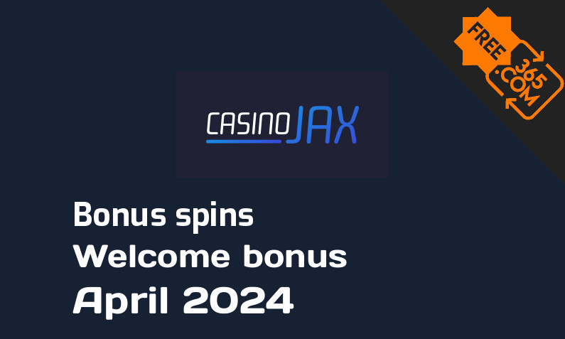 Casino JAX extra bonus spins April 2024, 100 bonusspins