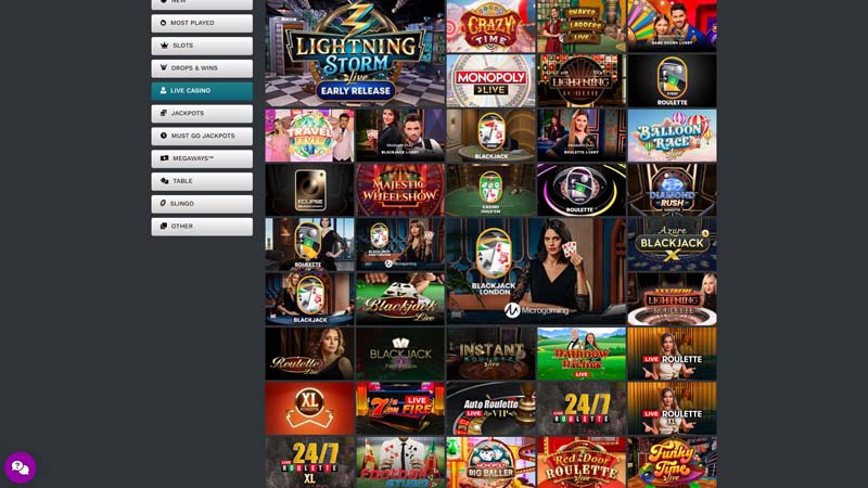 21-prive-casino live screenshot