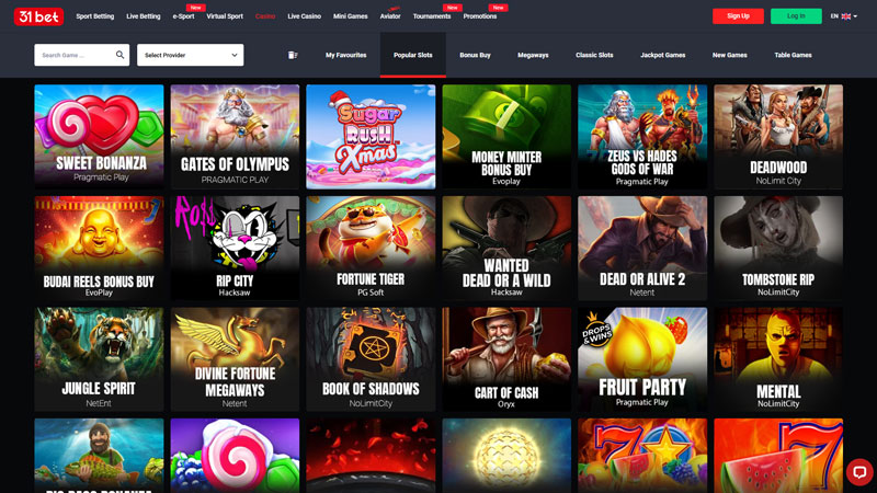 31bet slots screenshot