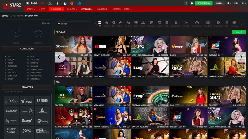 888starz live screenshot