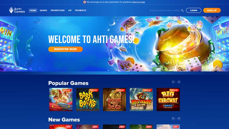 ahti-games-casino lobby screenshot