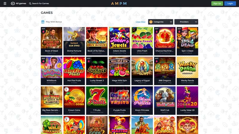 ampm slots screenshot