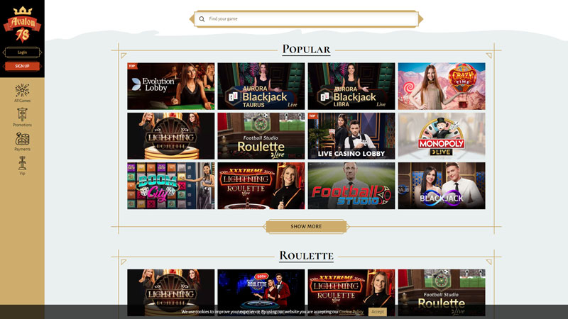 Thumbnail avalon78 live