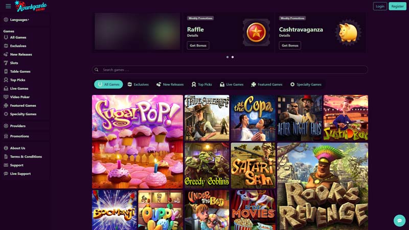 avantgarde lobby screenshot