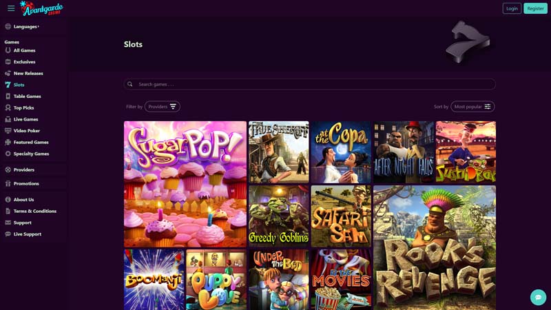 avantgarde slots screenshot