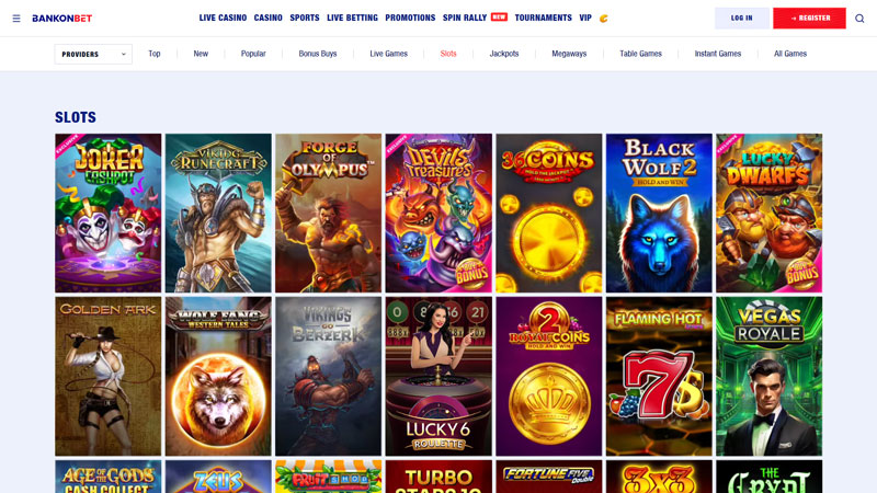bankonbet slots screenshot