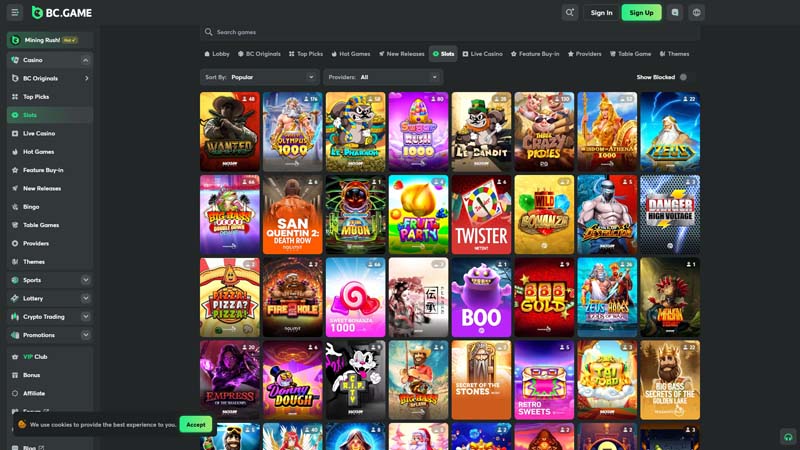 Thumbnail bcgame slots