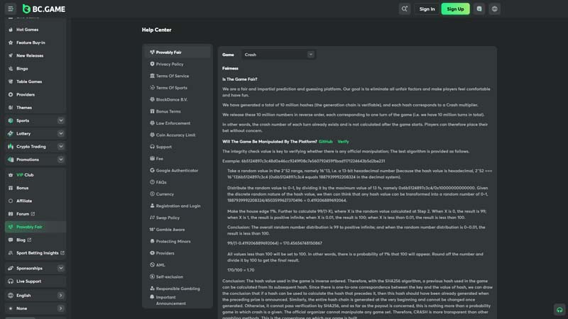 Thumbnail bcgame support