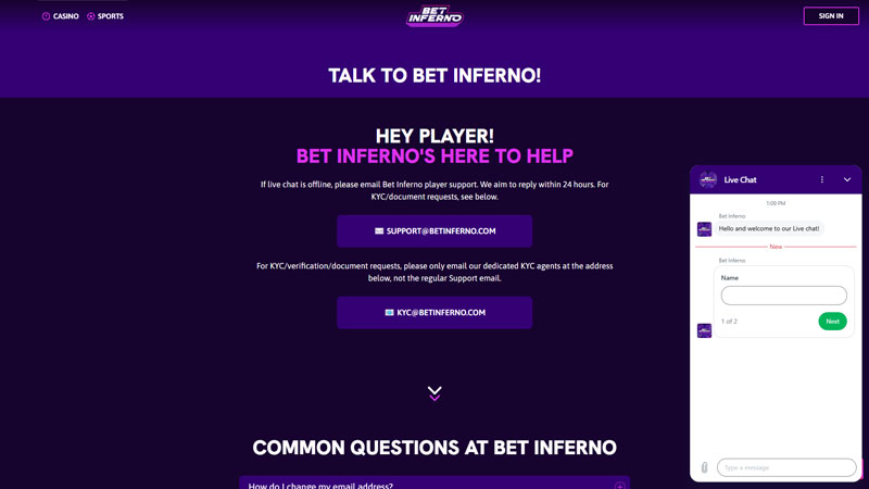 Thumbnail bet-inferno support