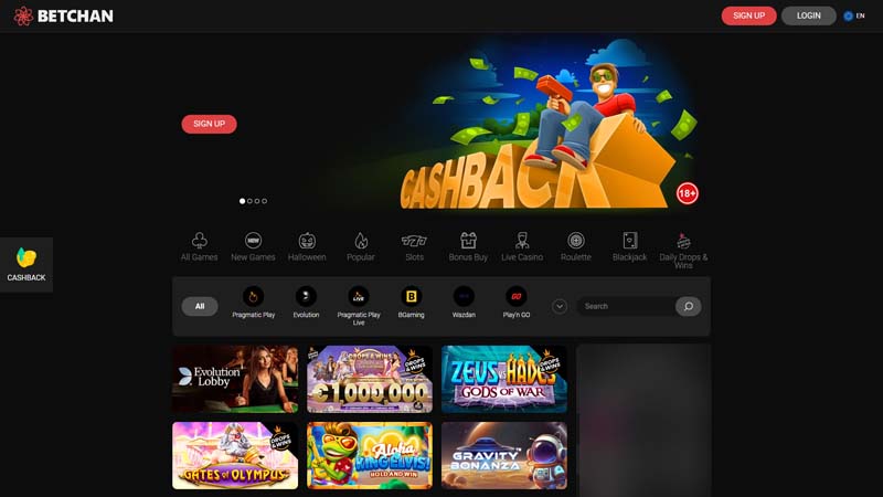 Thumbnail betchan-casino lobby