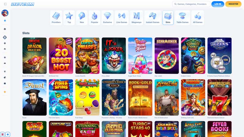 beteum slots screenshot