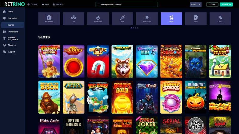 betrino slots screenshot