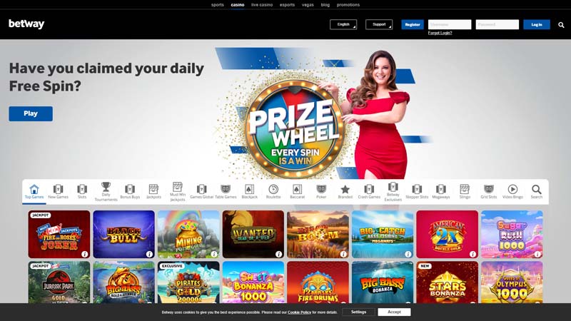 Thumbnail betway-casino lobby