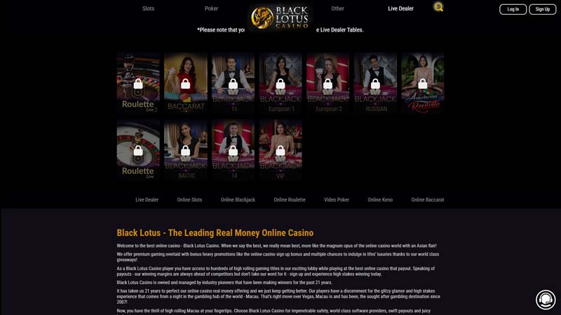 black-lotus-casino live screenshot