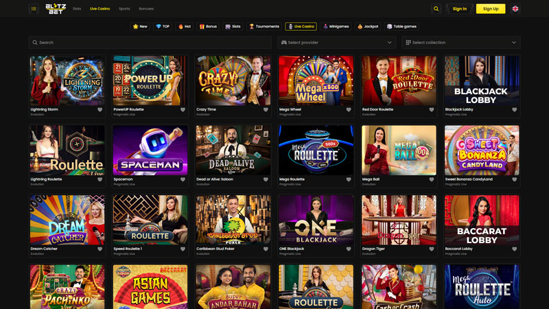 blitz-bet live screenshot