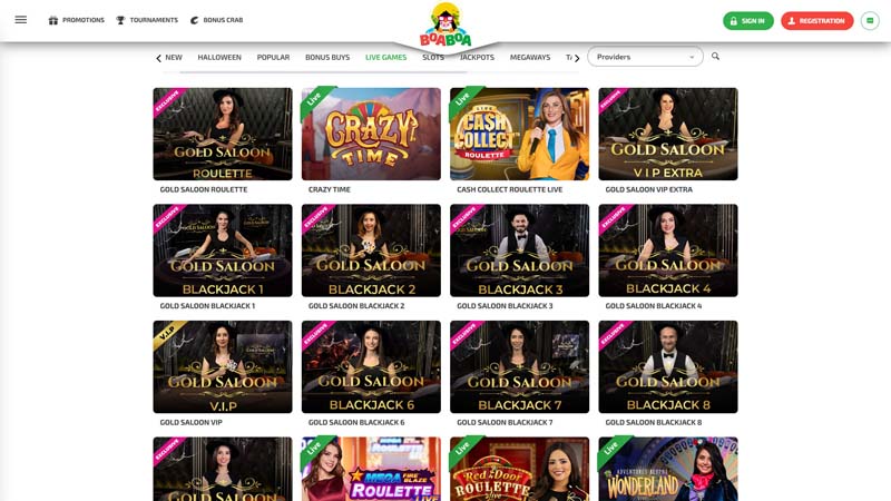 Thumbnail boaboa-casino live