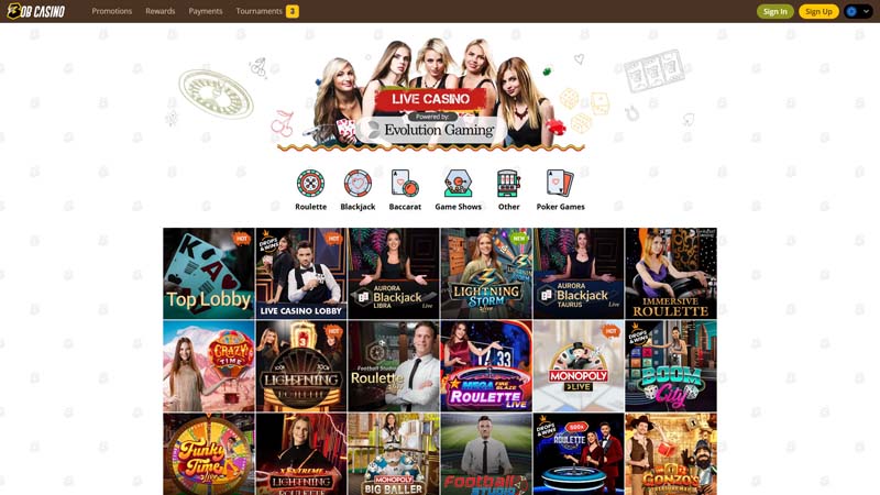 Thumbnail bob-casino live