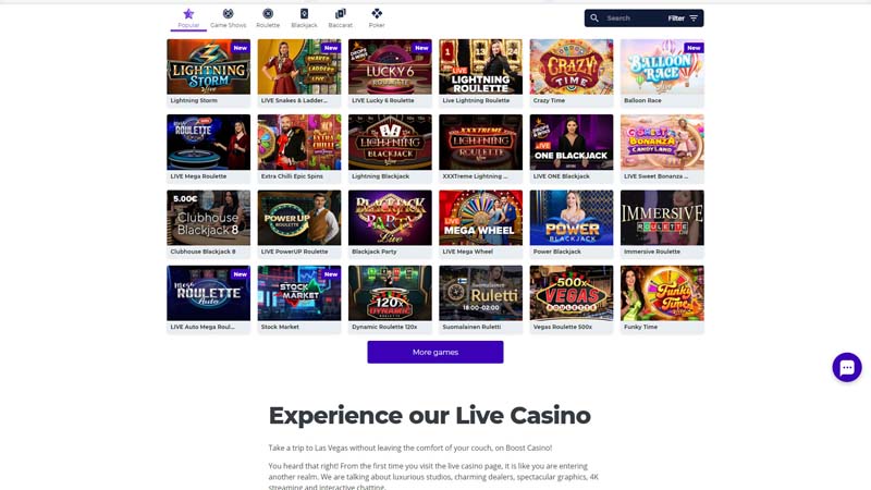 Thumbnail boost-casino live