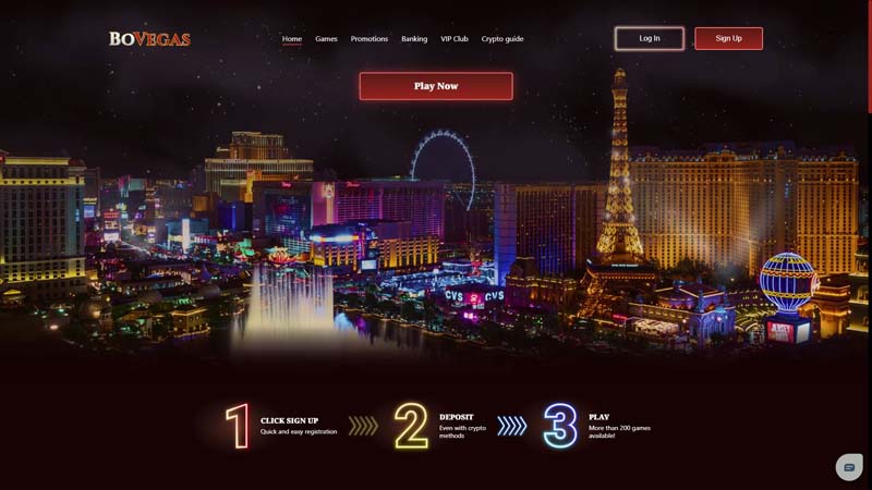 bovegas-casino lobby screenshot