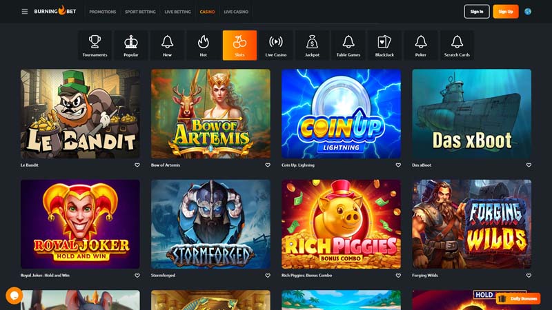 burningbet slots screenshot