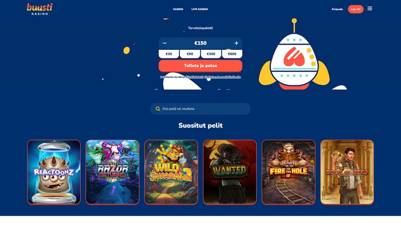 buusti lobby screenshot