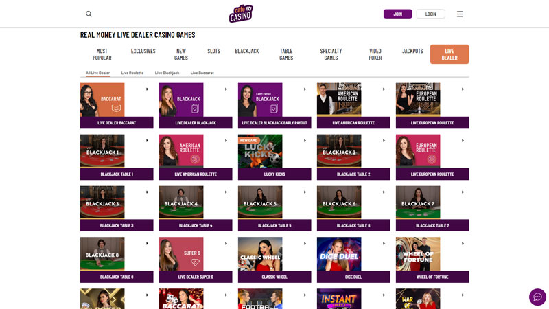 cafe-casino live screenshot