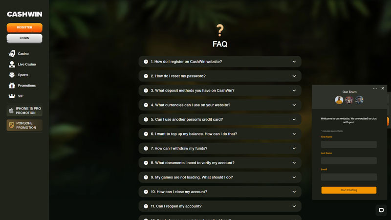 Thumbnail cashwin support