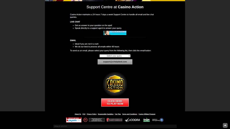 Thumbnail casino-action support